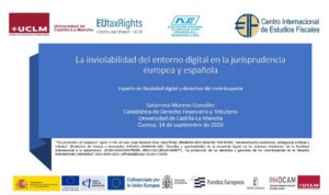 Lee más sobre el artículo Ponencia de Saturnina Moreno González sobre la inviolabilidad del entorno digital en la jurisprudencia europea y española
